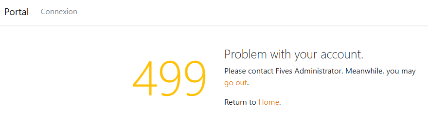 Login error