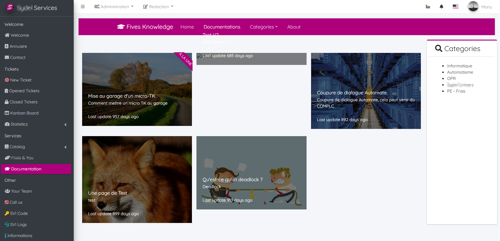 Module de documentation